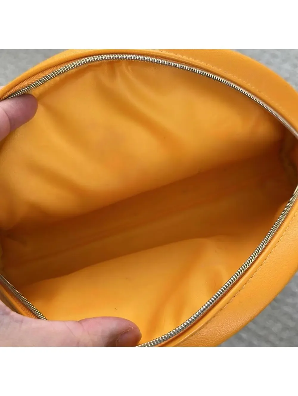 Philosophy Cosmetics Travel Bag Pink Orange Trim Soft Faux Leather